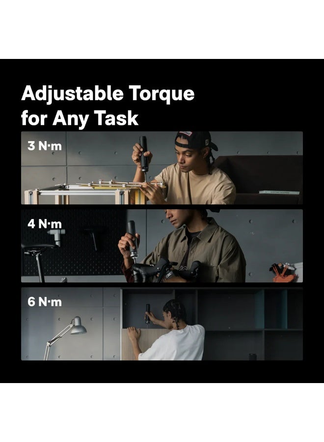 HOTO PixelDrive Cordless Electric Screwdriver with Digital Torque Display, Rechargeable Precision Screwdriver - Image 4
